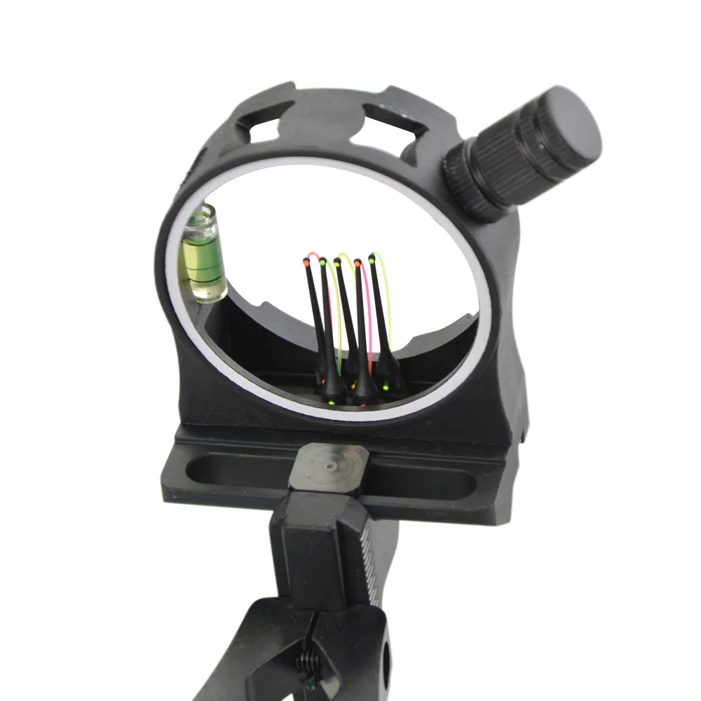 Compound Bow Sight 5 Pin Fiber Optic - Visée de tir à l'arc à