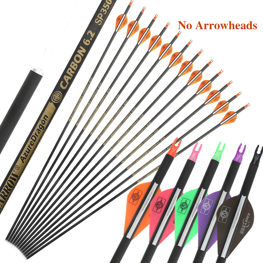 Carbon Arrows 30 Inch Spine 400 500 - Tir à l'arc flèches en carbone