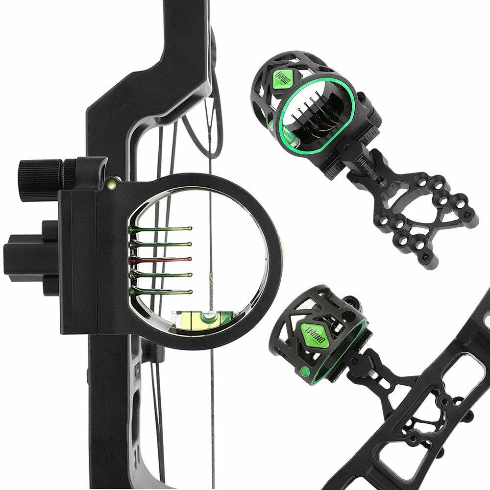 Compound Bow Sight 5 Pin Fiber Optic - Tir à l'arc M1 composé 5