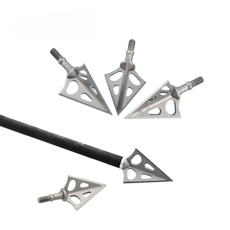 Broadheads 100 Grain 3 Blade Hunting - 6/12 pièces 3 pointes fixes X3/X5