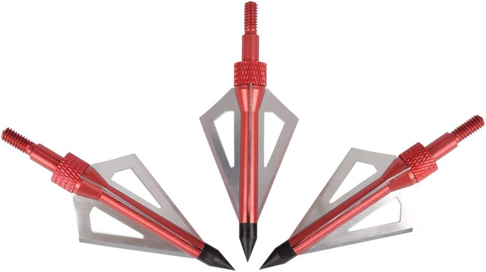 Broadheads 100 Grain 3 Blade Hunting - Pointes larges de chasse, 3 lames,