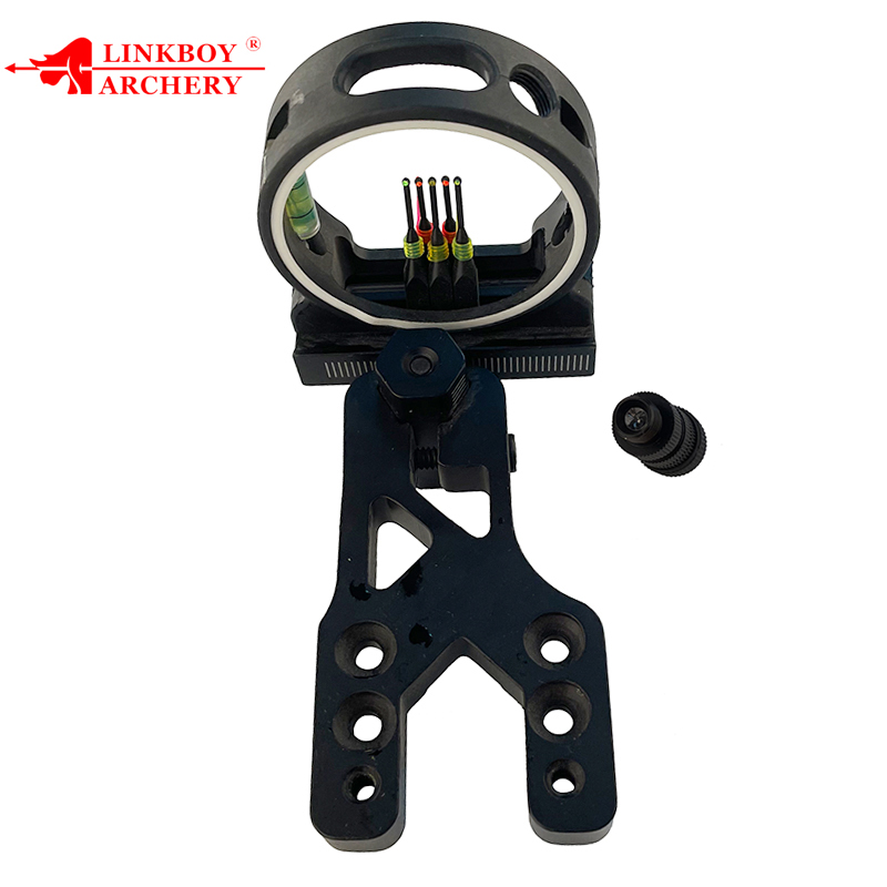 Compound Bow Sight 5 Pin Fiber Optic - Arc de vue de flèche Original,