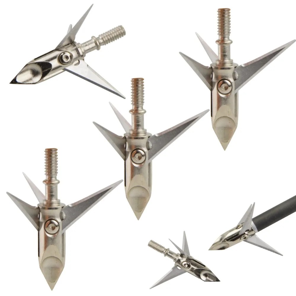 Broadheads 100 Grain 3 Blade Hunting - Pointes de flèches de chasse 12