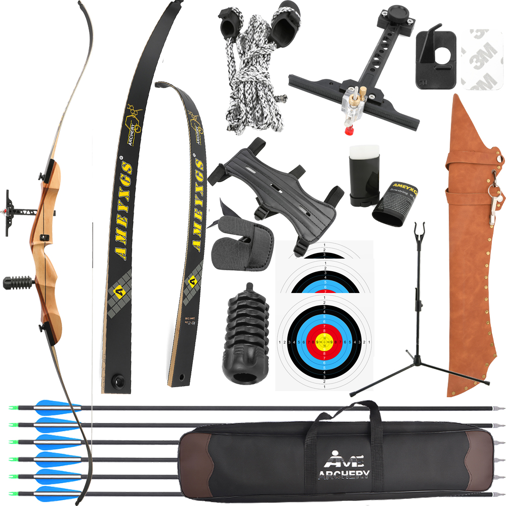 Recurve Bow Takedown 40 Lbs Target - 20-40lbs arc classique 68 pouces arc