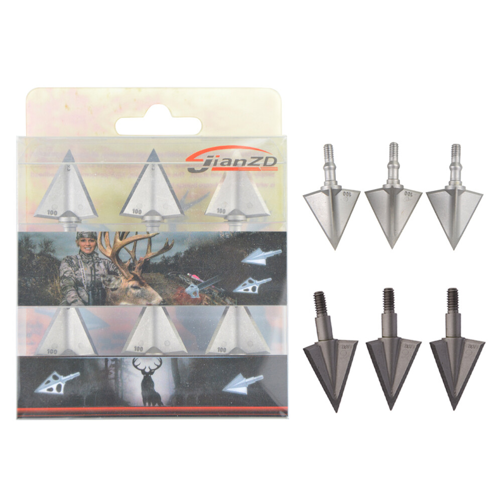 6/12 pièces tir à l'arc pointe - Broadheads 100 Grain 3 Blade Hunting avis et prix