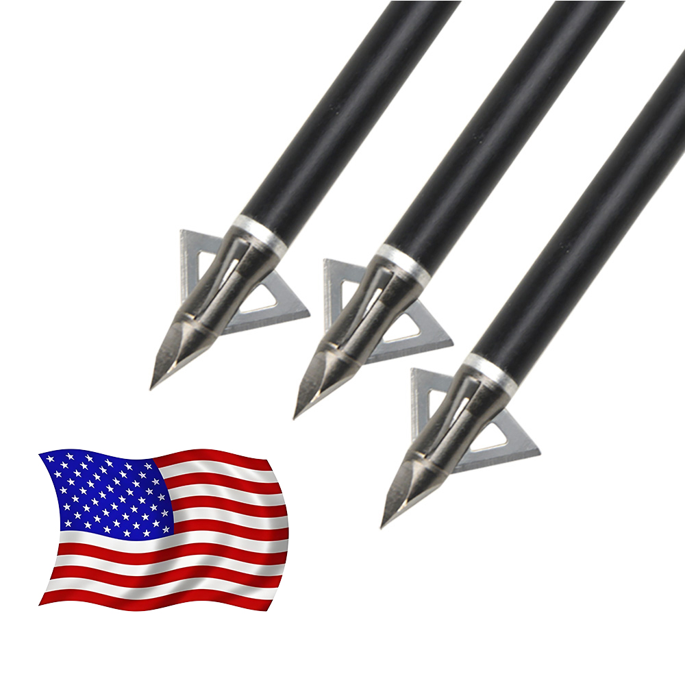 12 pièces 100 pointes de flèch - Broadheads 100 Grain 3 Blade Hunting avis et prix