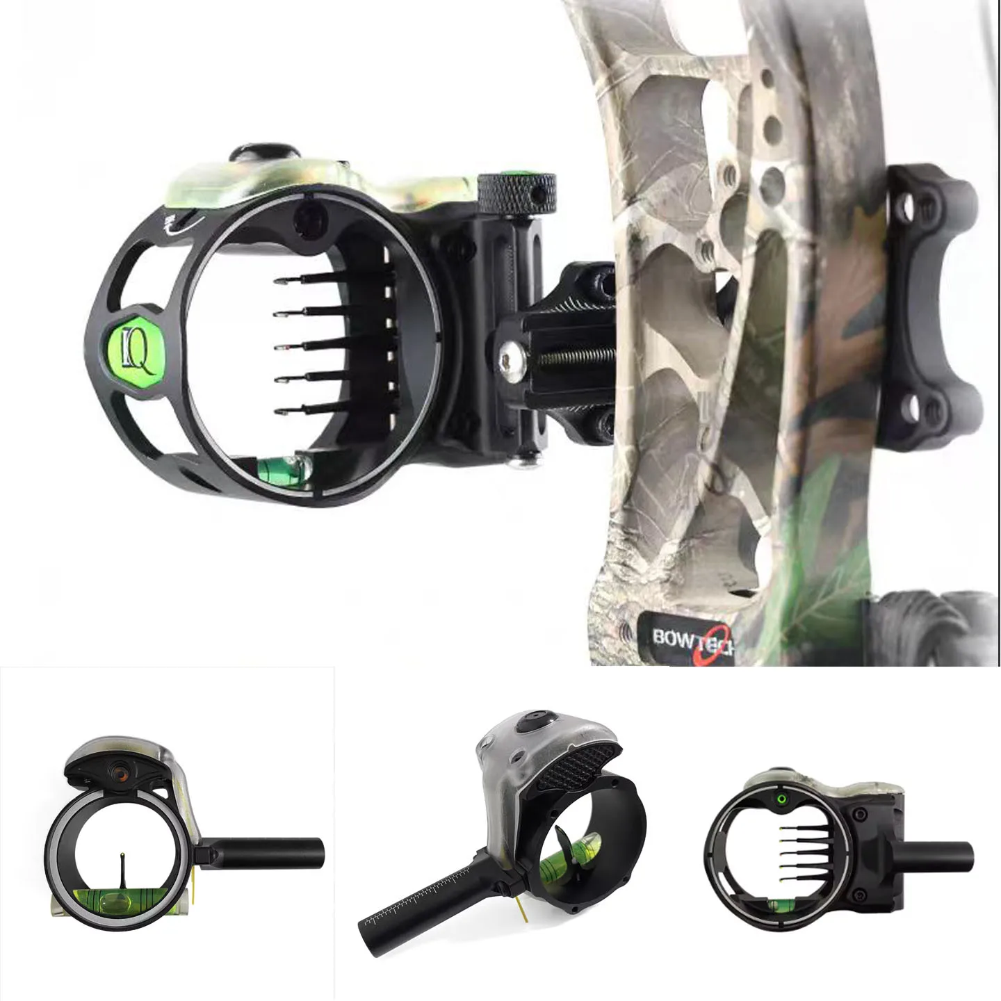 1 pièce, viseur pour arc à pou - Compound Bow Sight 5 Pin Fiber Optic avis et prix