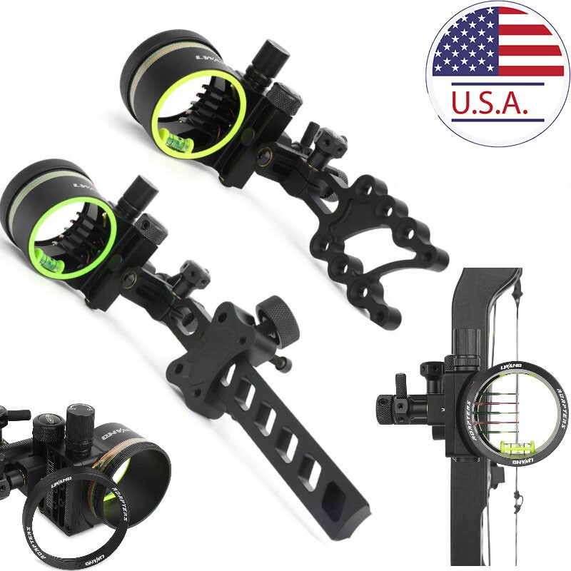 Visée pour arc à poulies en fi - Compound Bow Sight 5 Pin Fiber Optic avis et prix