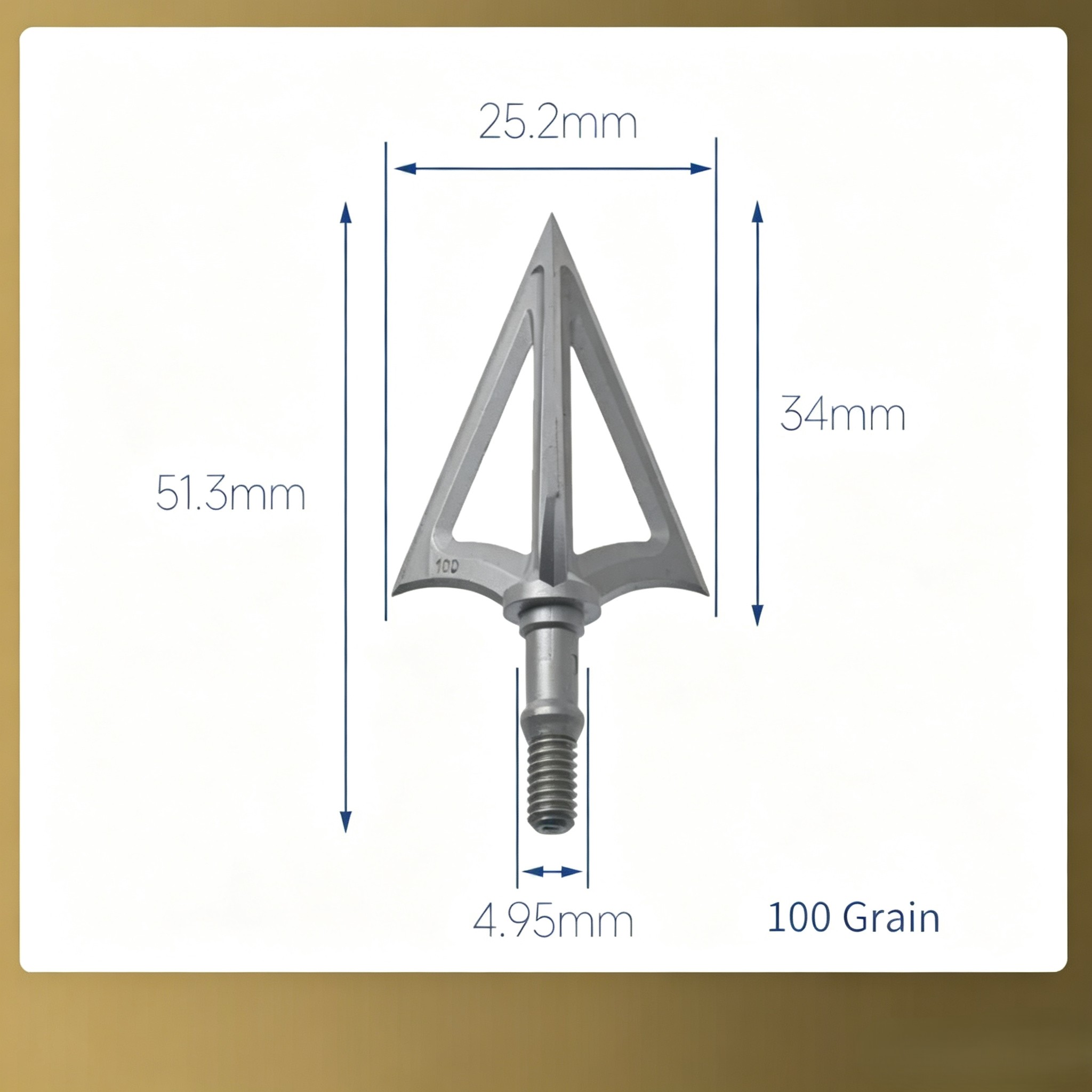 6 pièces, pointes de flèche à  - Broadheads 100 Grain 3 Blade Hunting avis et prix