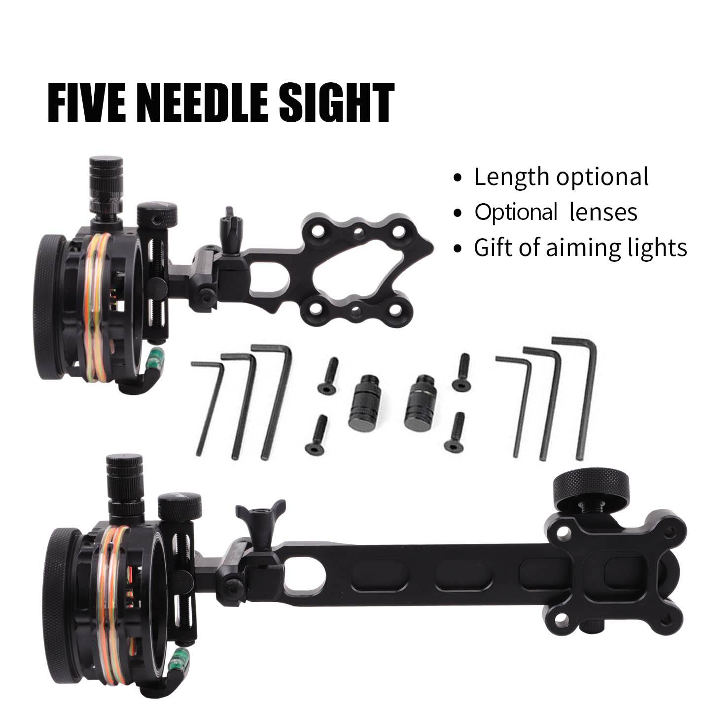 Tir à l'arc composé vue 2X/4X/ - Compound Bow Sight 5 Pin Fiber Optic avis et prix