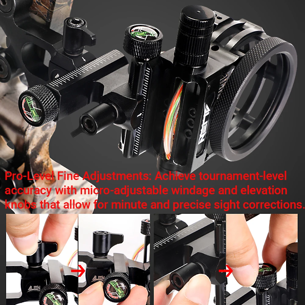 Tir à l'arc composé vue 2X/4X/ - Compound Bow Sight 5 Pin Fiber Optic avis et prix