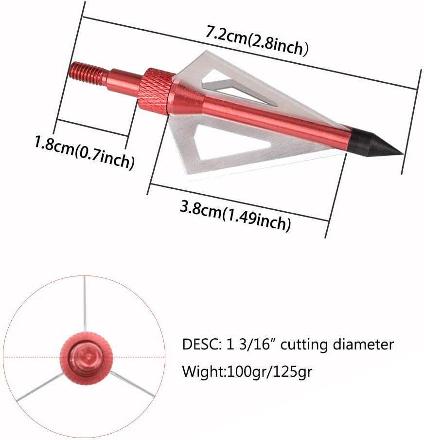 Pointes larges de chasse, 3 la - Broadheads 100 Grain 3 Blade Hunting avis et prix