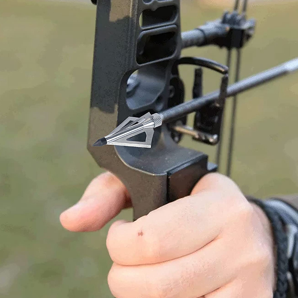 12 pointes de flèche en métal  - Broadheads 100 Grain 3 Blade Hunting avis et prix