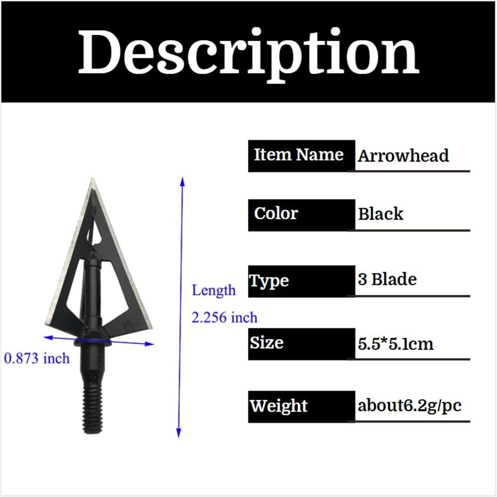 Pointes de chasse à 3 lames fi - Broadheads 100 Grain 3 Blade Hunting avis et prix