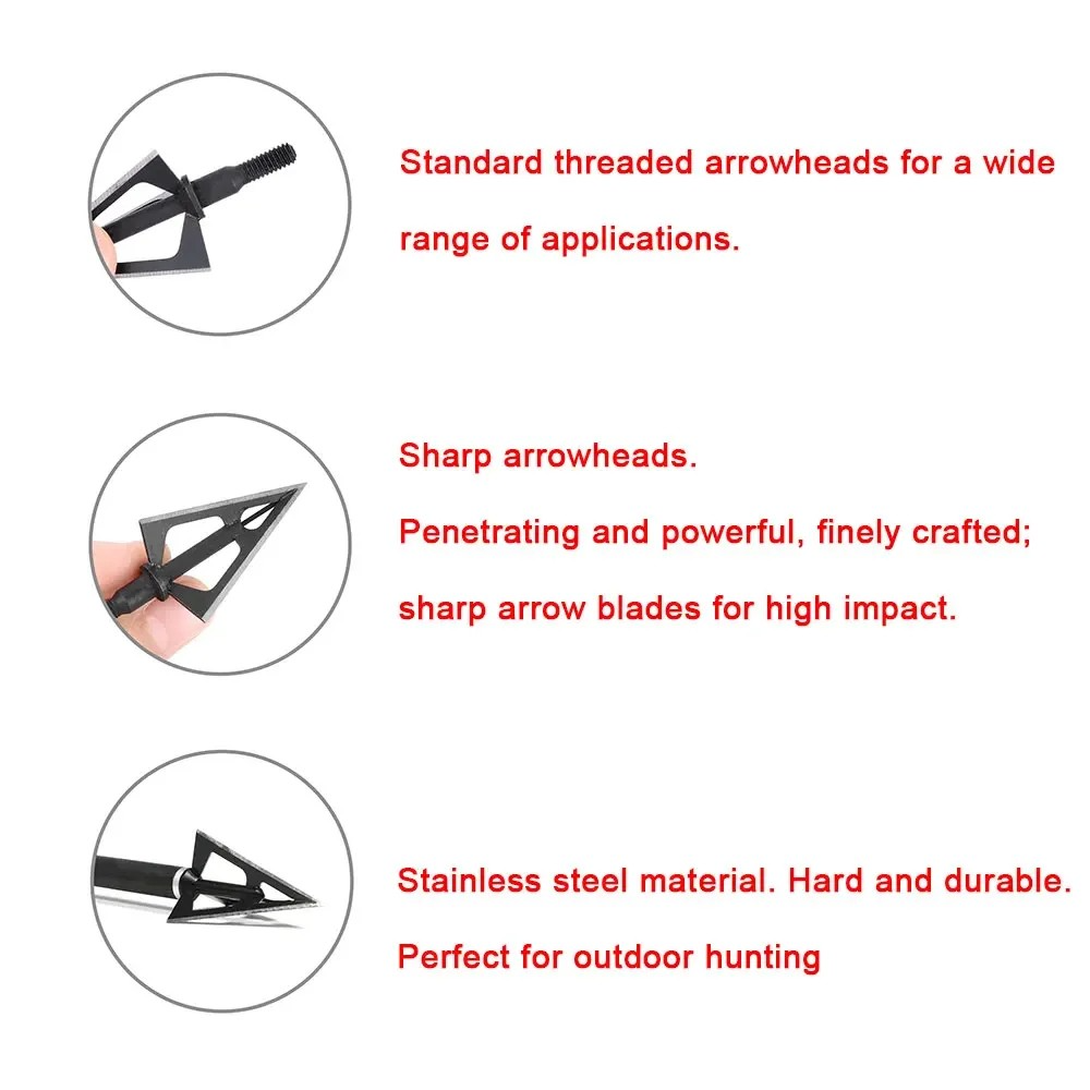 Pointes de chasse à 3 lames fi - Broadheads 100 Grain 3 Blade Hunting avis et prix