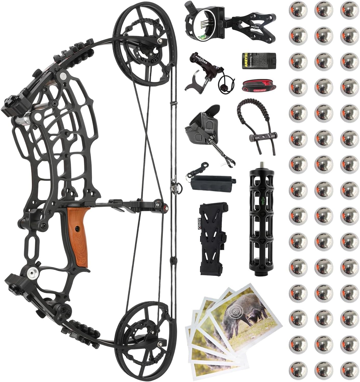Ensemble d'arc à poulies à dou - Compound Bow Hunting 30-70 Lbs avis et prix