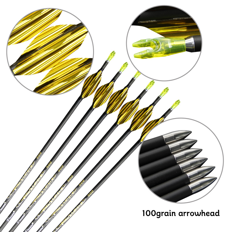 Flèche en carbone pur ID4.2mm, - Carbon Arrows 30 Inch Spine 400 500 avis et prix