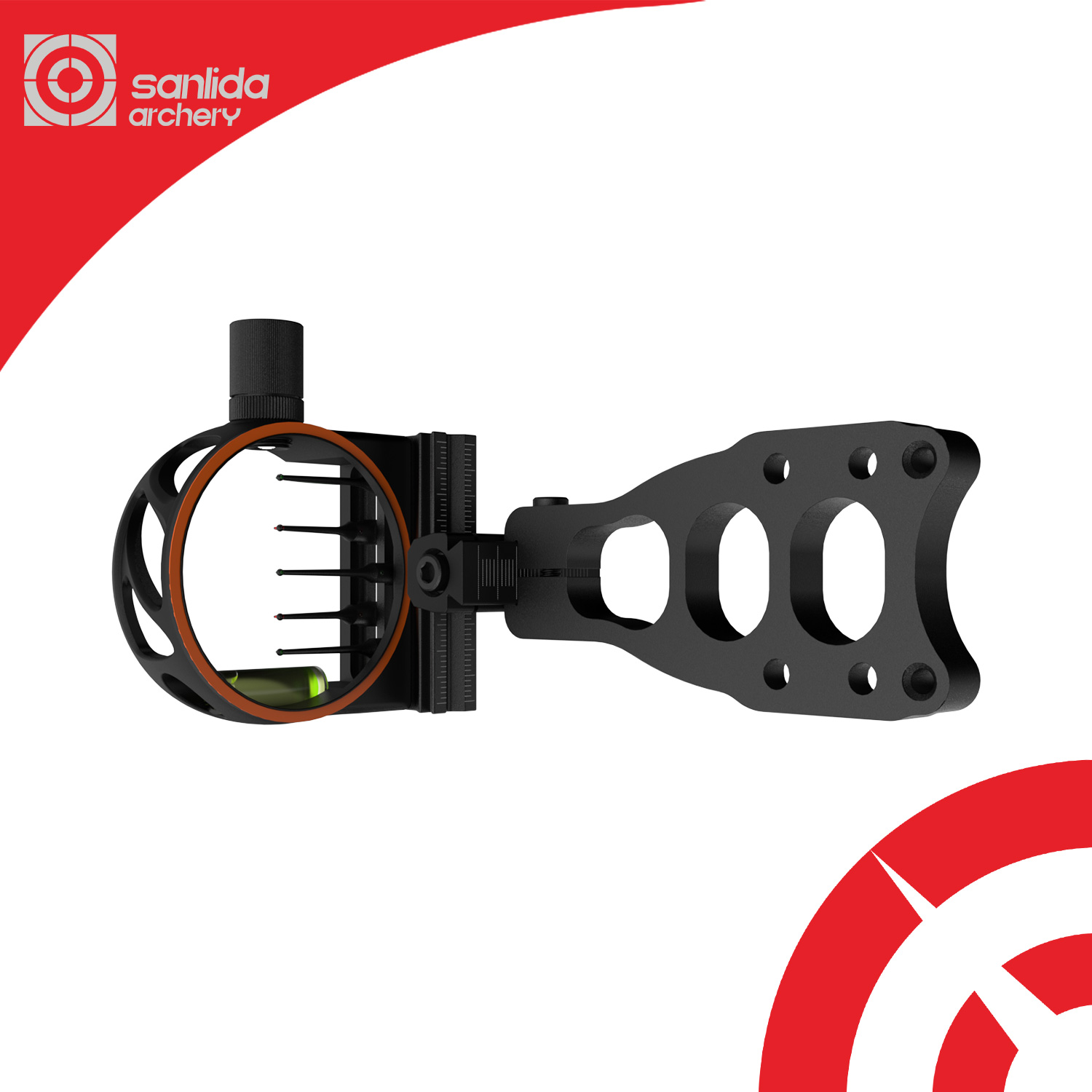 Sanlida Dragon 9 arc composé v - Compound Bow Sight 5 Pin Fiber Optic avis et prix