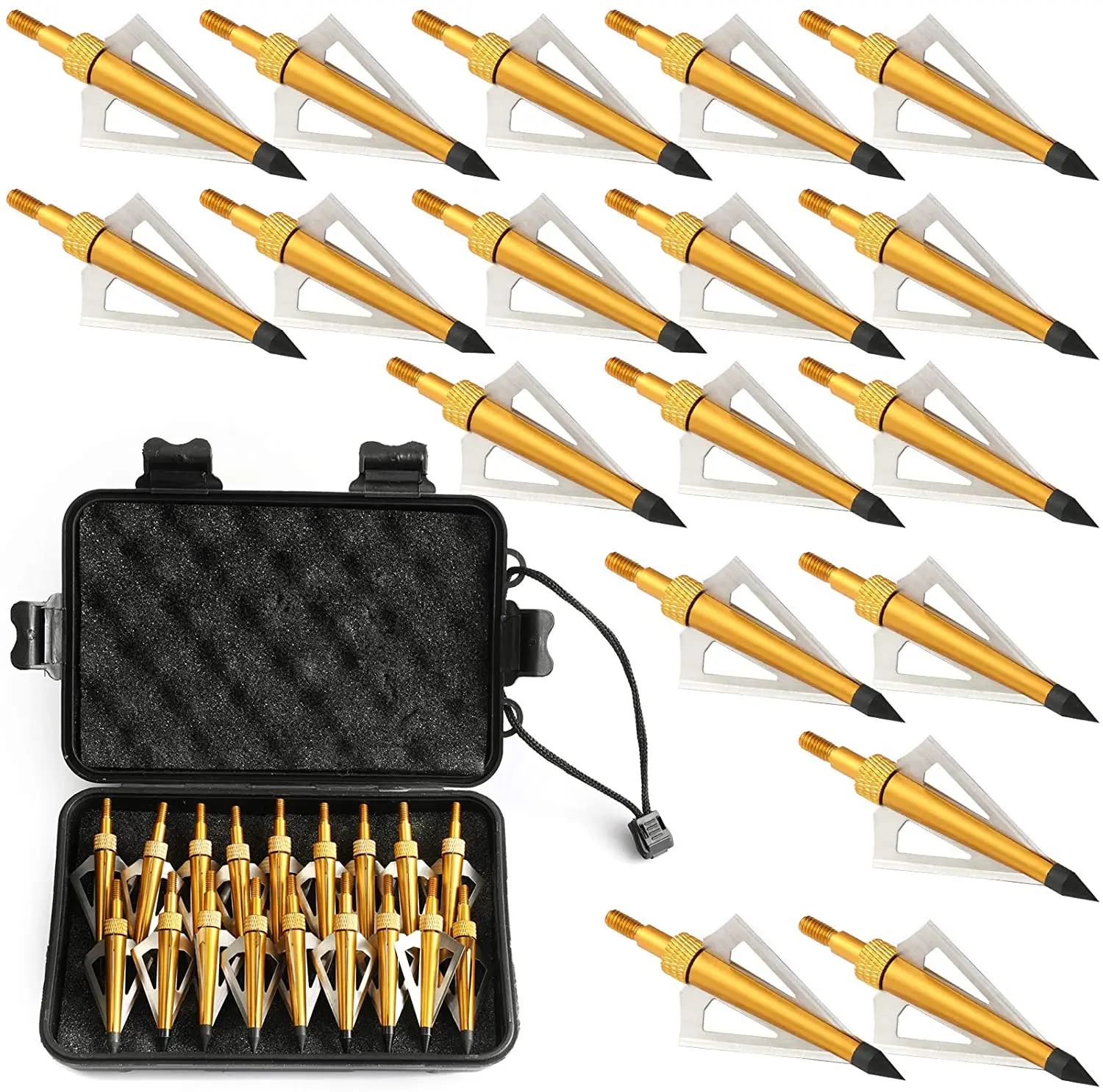 Têtes larges de chasse avec 3  - Broadheads 100 Grain 3 Blade Hunting avis et prix