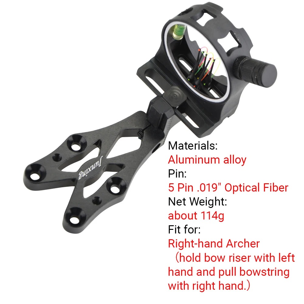 Visée à 5 broches pour arc com - Compound Bow Sight 5 Pin Fiber Optic avis et prix