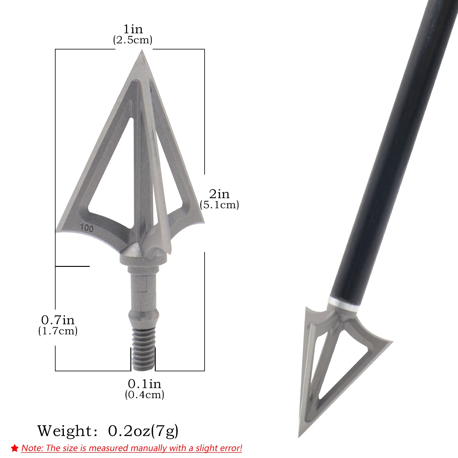 Pointe de flèche fixe à 3 lame - Broadheads 100 Grain 3 Blade Hunting avis et prix